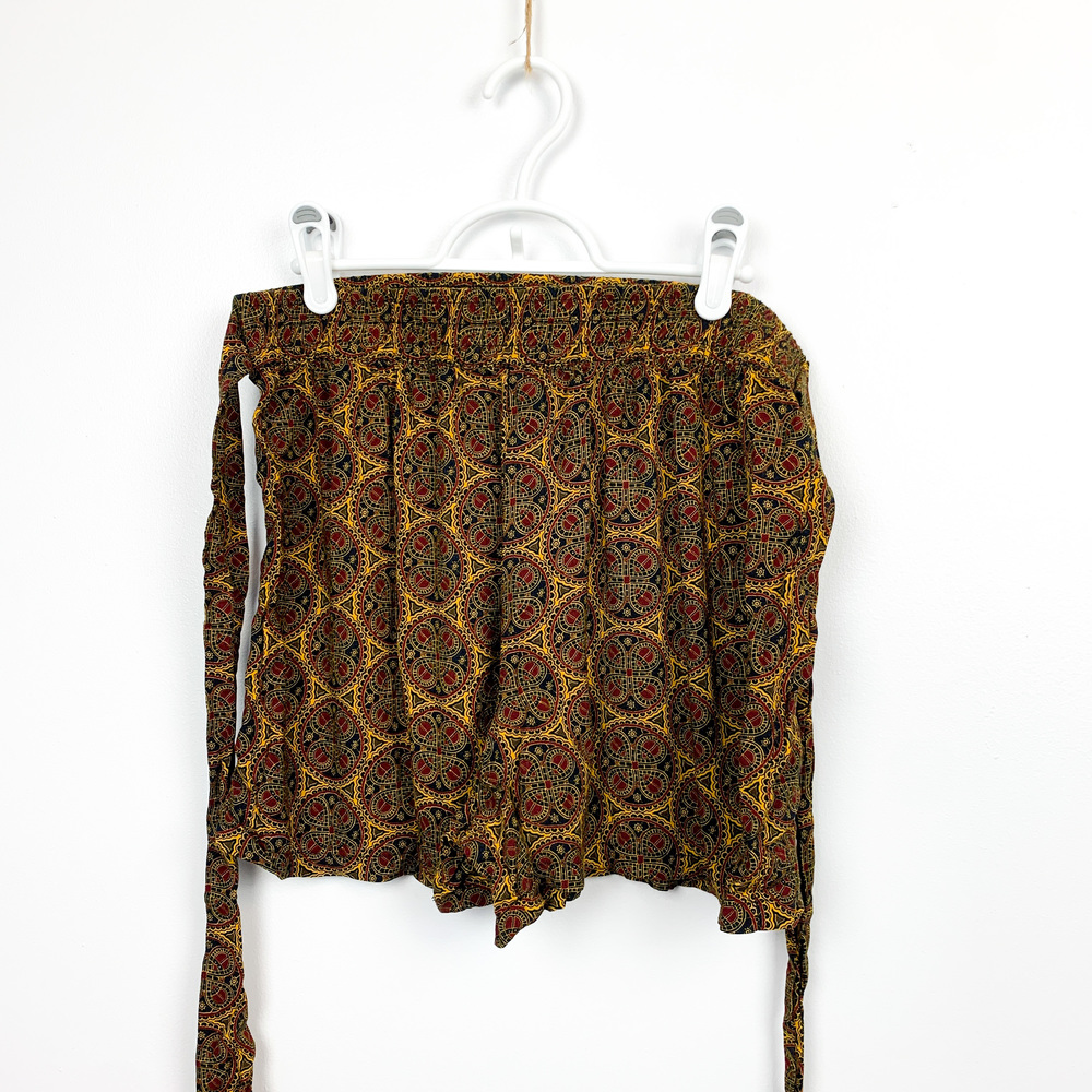 Ornate Patterned Flowy Shorts